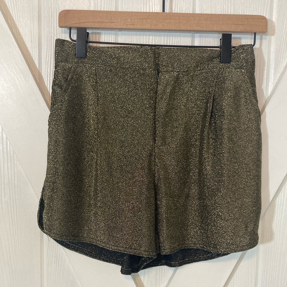 bishop + young Gold Tailored  Shorts